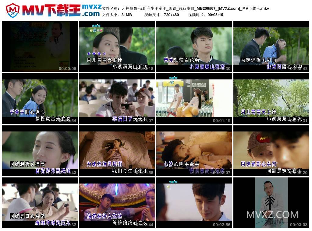 艺林歌哥-我们今生手牵手_国语_流行歌曲_MB206567